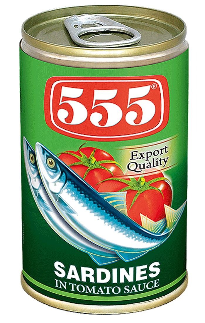 555 TOMATO SARDINES REGULAR 555 TOMATO SARDINES REGULAR - Image 1